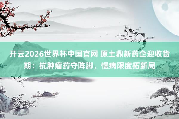 开云2026世界杯中国官网 原土鼎新药企迎收货期:抗肿瘤药守阵脚,慢病限度拓新局
