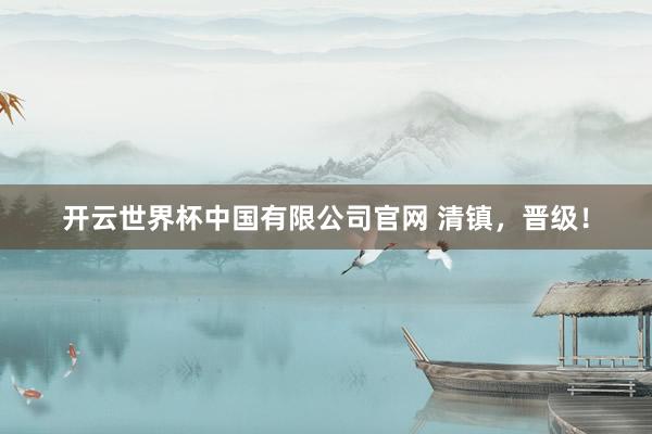 开云世界杯中国有限公司官网 清镇,晋级!